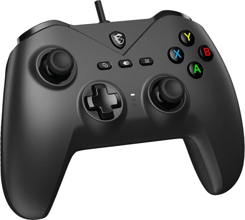 Gamepad MSI Force GC200 me kabllo USB 2 m, për PC/Android, me vibrim, i zi