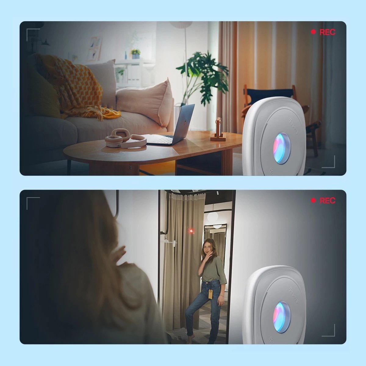 Detektor kamerash të fshehura Baseus Heyo FMHY000002, i bardhë