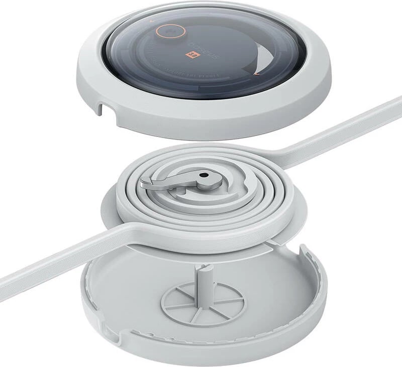 Kabllo karikimi 3-në-1 Baseus Free2Draw, USB në micro USB + USB-C + Lightning, 1.1m, e bardhë