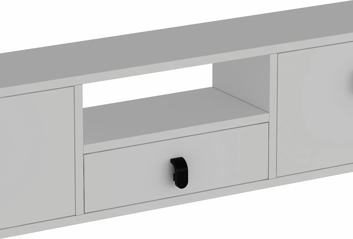 Mbajtës televizori, ngjyrë e bardhë, Skye Decor, 1309-DROP-1