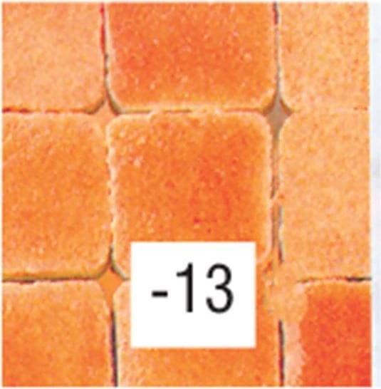Mozaikë qeramike NEXT 22136-13, 5x5x3mm, Portokalli, Paketë me 100 copë