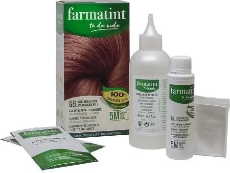 Ngjyrë për flokë Farmatint 5M uniseks, Castaño Claro Caoba, 135ml