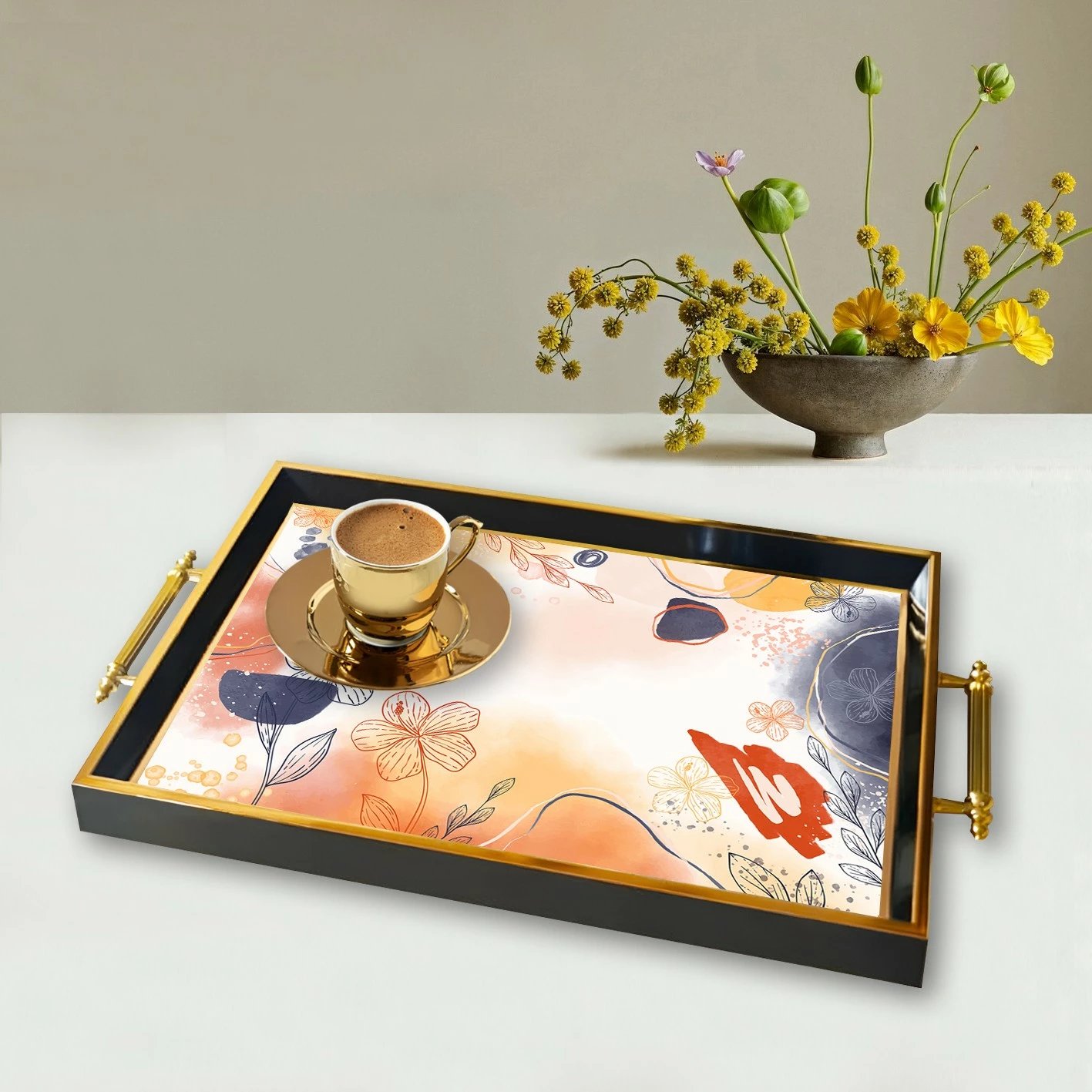 Tabaka prej qelqi, dizajn Aberto, TPA9795, shumëngjyrëshe