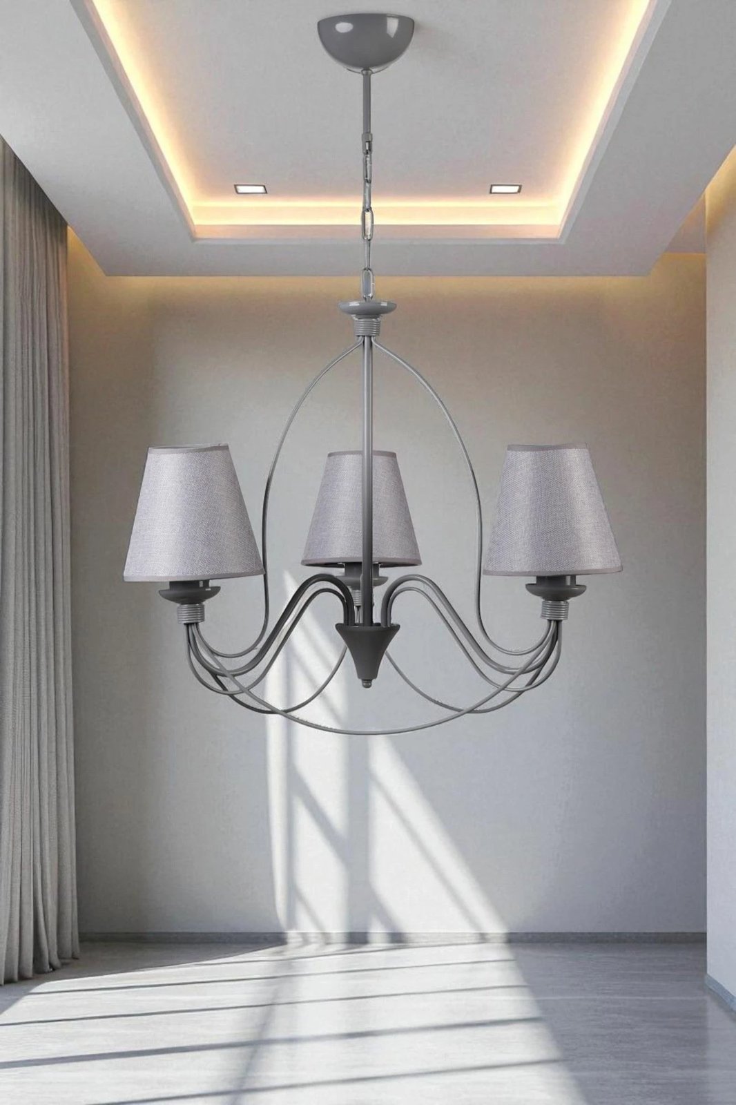 Llambadar Opviq, 8992-3, ngjyrë gri