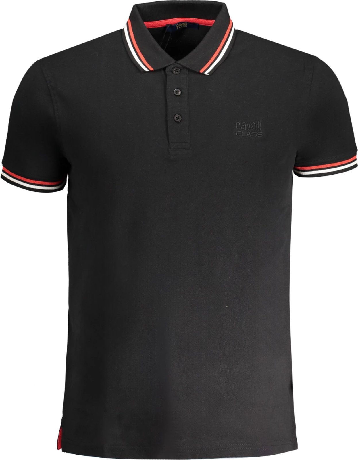 Maicë polo për meshkuj Cavalli Class, e zezë
