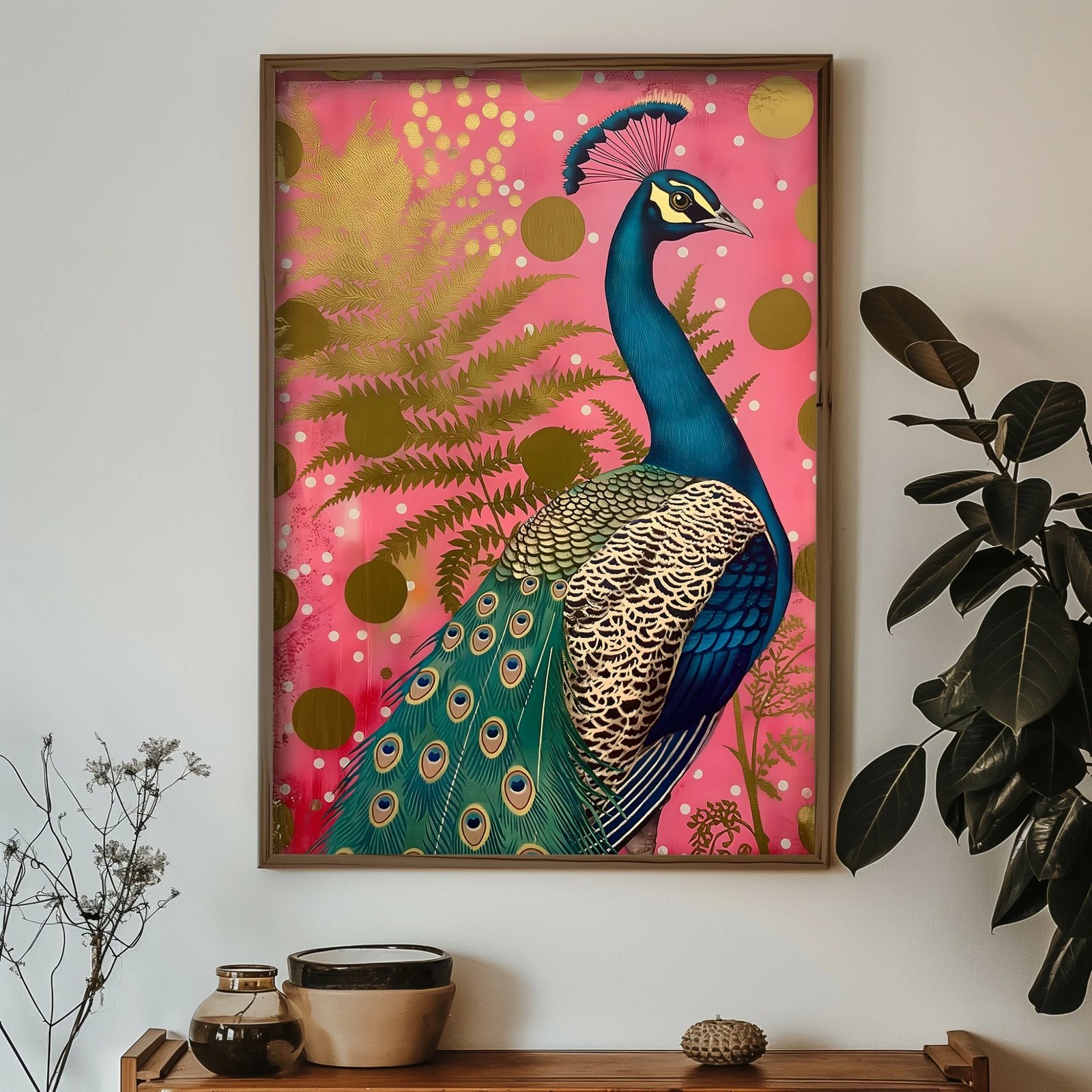 Pikturë dekorative me kornizë MDF, Wallity, GE136-L