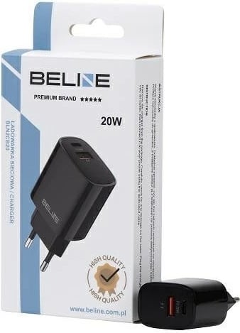 Karikues muri Beline BLN2CB20, 20W, 1x USB-C, 1x USB-A, i zi