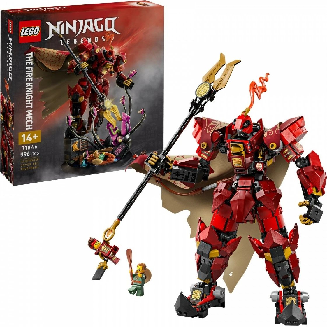 Set LEGO Ninjago Fire Knight Mech 71846, 996 pjesë, për 14+