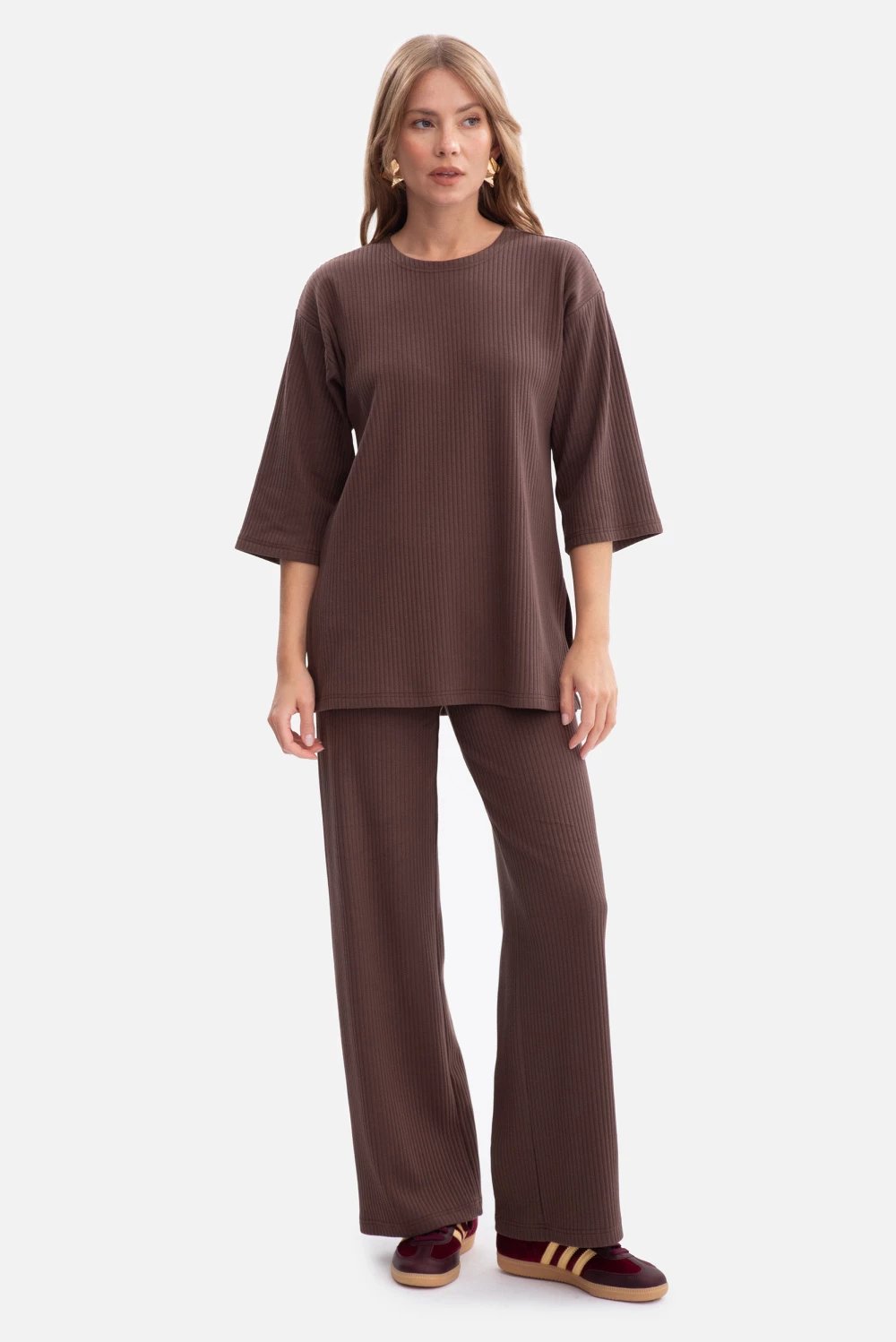 Pantallona femra BeWear 218665, kafe