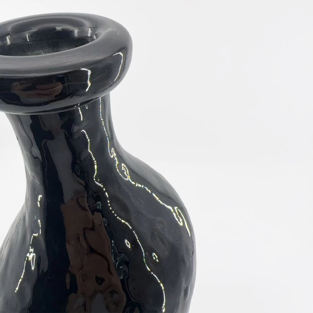 Vazo ROMAIN, qelq i zi, 15.5x15.5x40cm