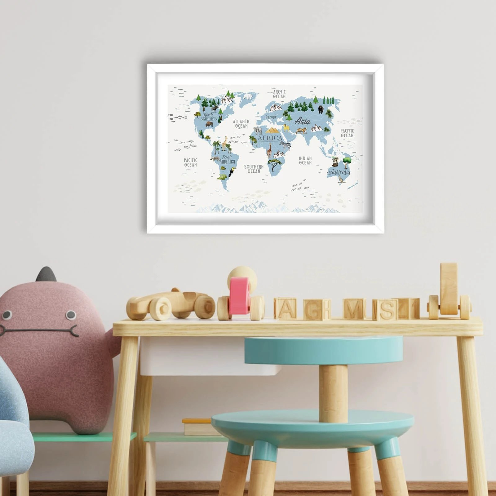 Pikturë dekorative me kornizë MDF, Wallity, 3853BCT-006, 38x53cm