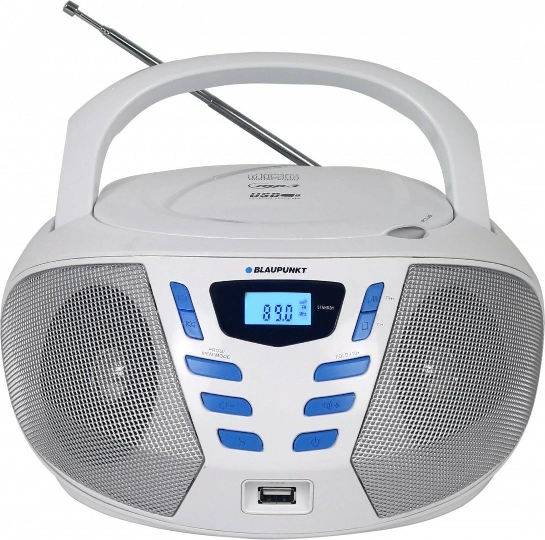 Boombox Blaupunkt BB7WH, FM PLL, CD/MP3/USB/AUX, Argjend