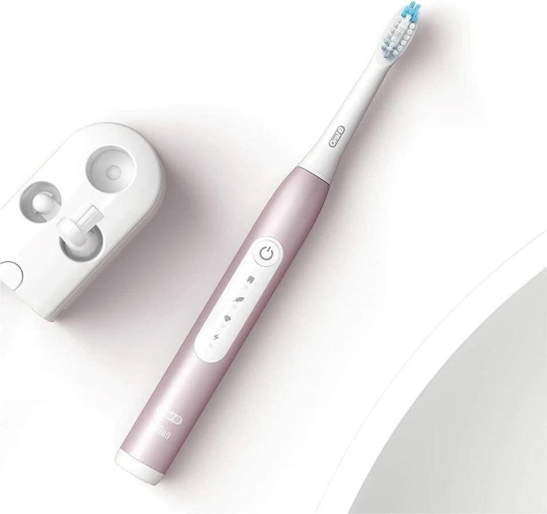 Furçë dhëmbësh sonike Oral-B Pulsonic Slim Luxe 4900, dy copë, e zezë, rozë