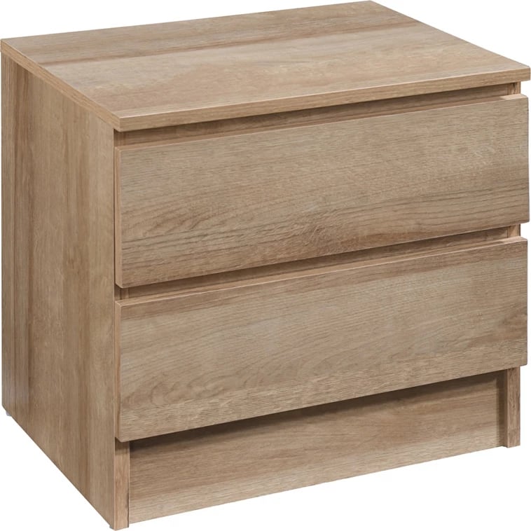 Komodinë POLO me 2 sirtarë, ngjyrë lisi, 45x35.5x45cm