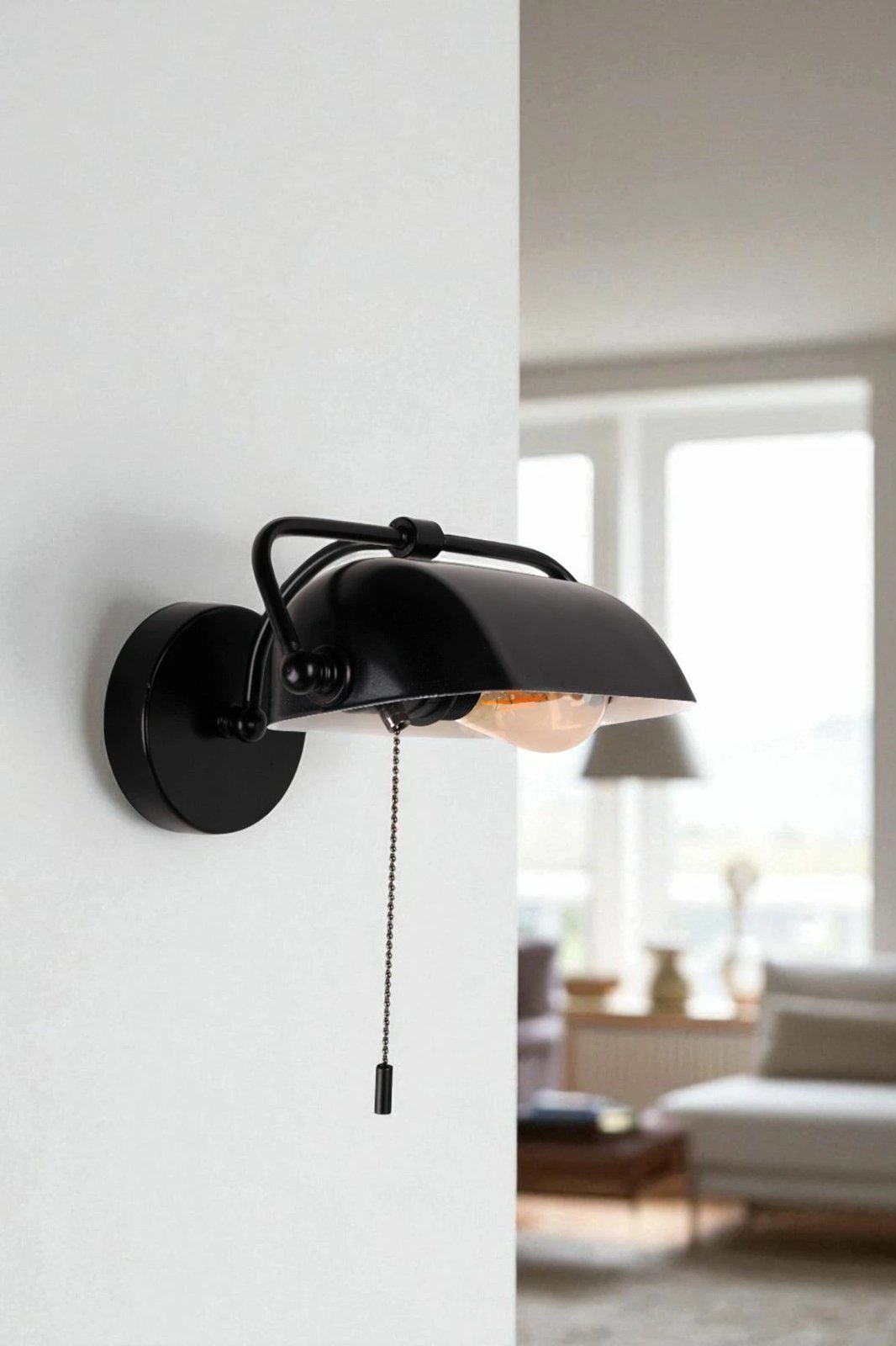 Llambë muri Opviq, 9084-1, ngjyrë e zezë