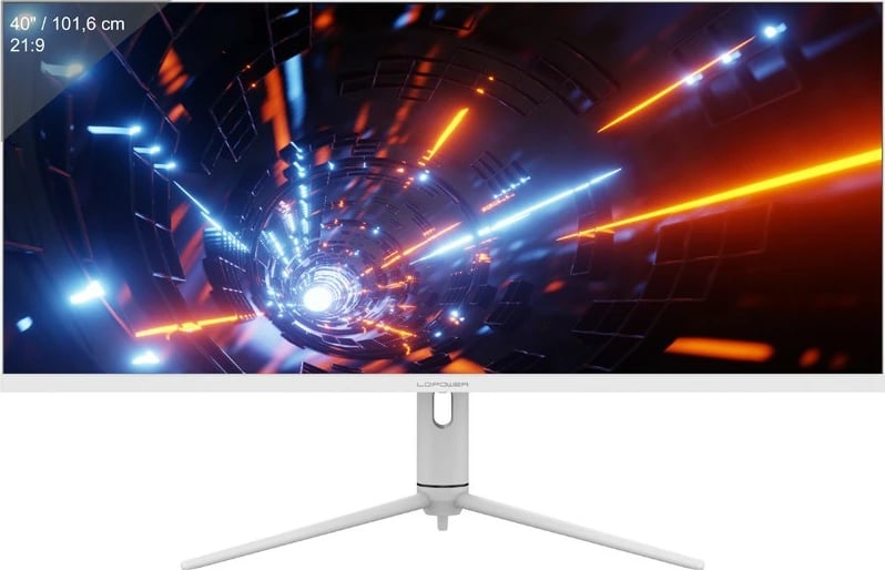 Monitor LC-Power LC-M40-UWQHD-144, 40 inç, IPS, 3440x1440, FreeSync, bardhë