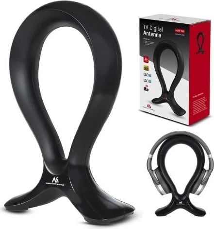 Antena TV Maclean MCTV-920, DVB-T/T2 HEVC, e brendshme, e zezë