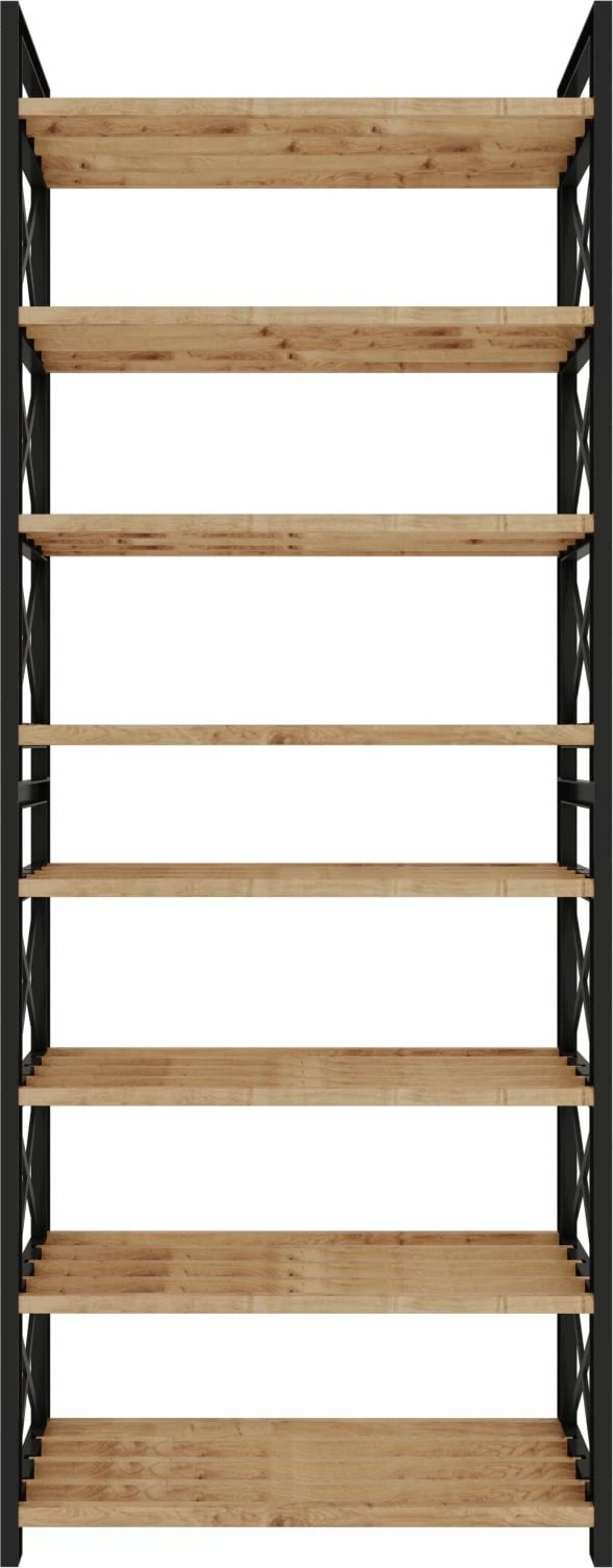 Raft multifunksional, ngjyrë e zezë, Skye Decor, plastikë, 46x128x18 cm