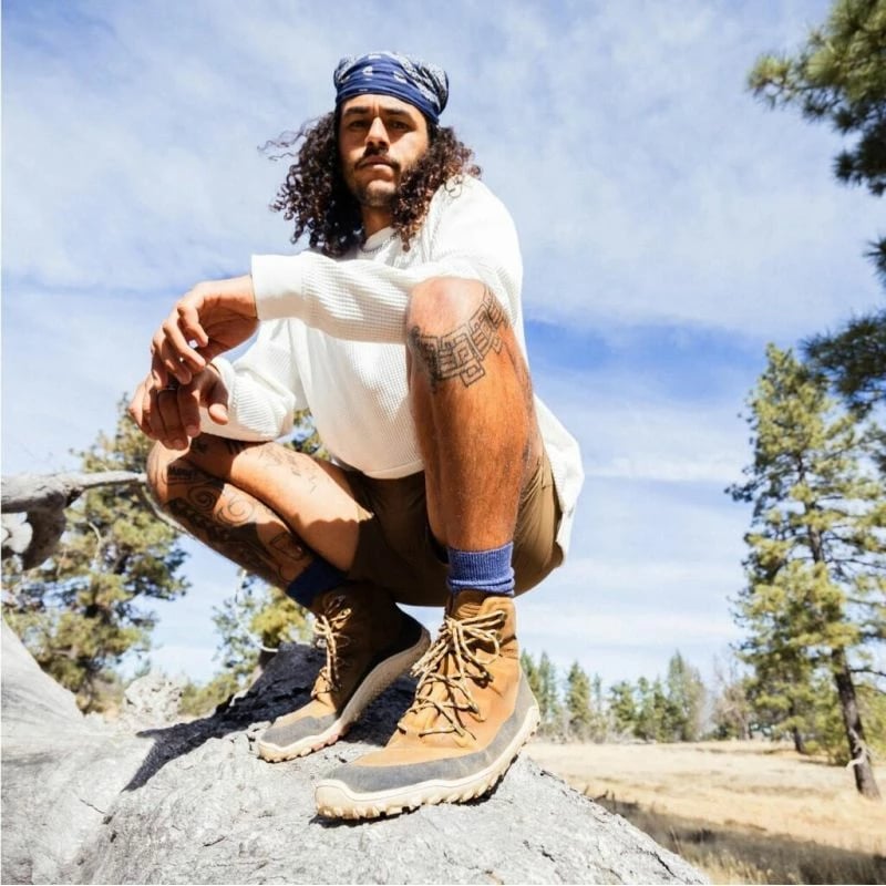 Atlete hiking Vivobarefoot Tracker Leather AT, kafe