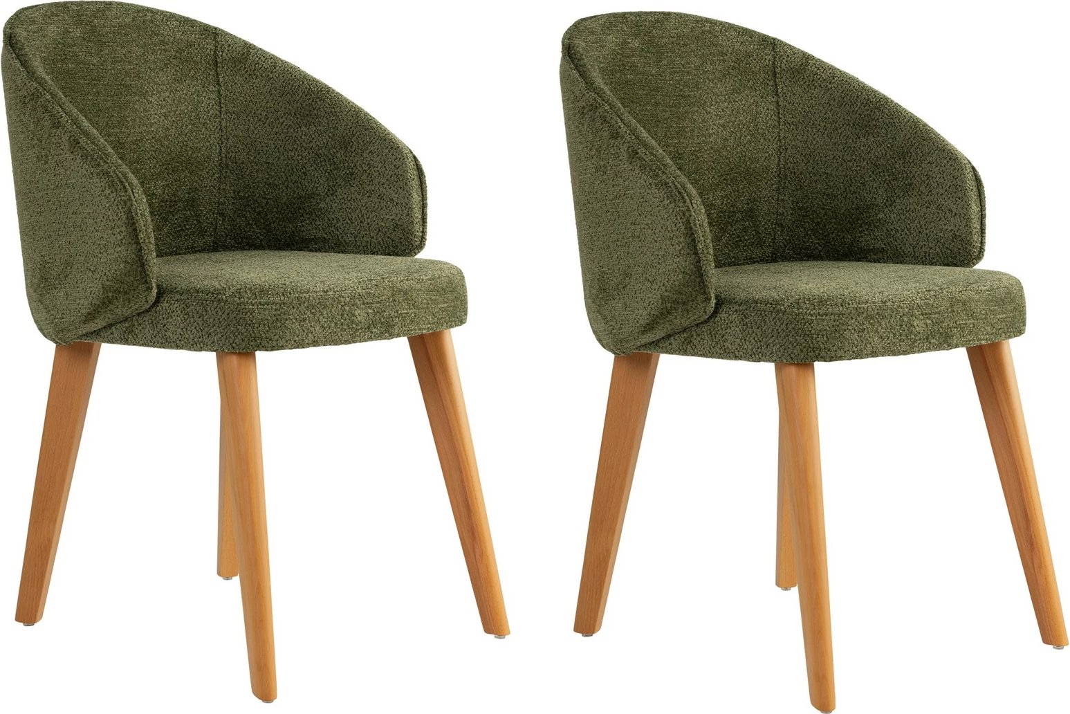 Set karrigesh (2 copë) Skye Decor, Bentley, e gjelbër, lisi i errët