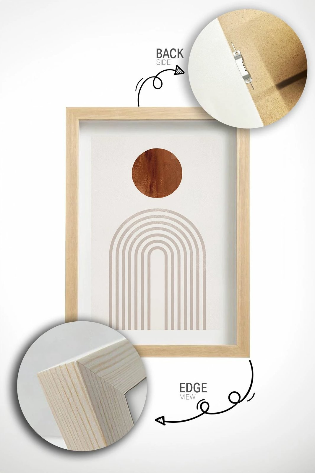 Piktura dekorative me kornizë (2 copë), Wallity, Artcerceve7