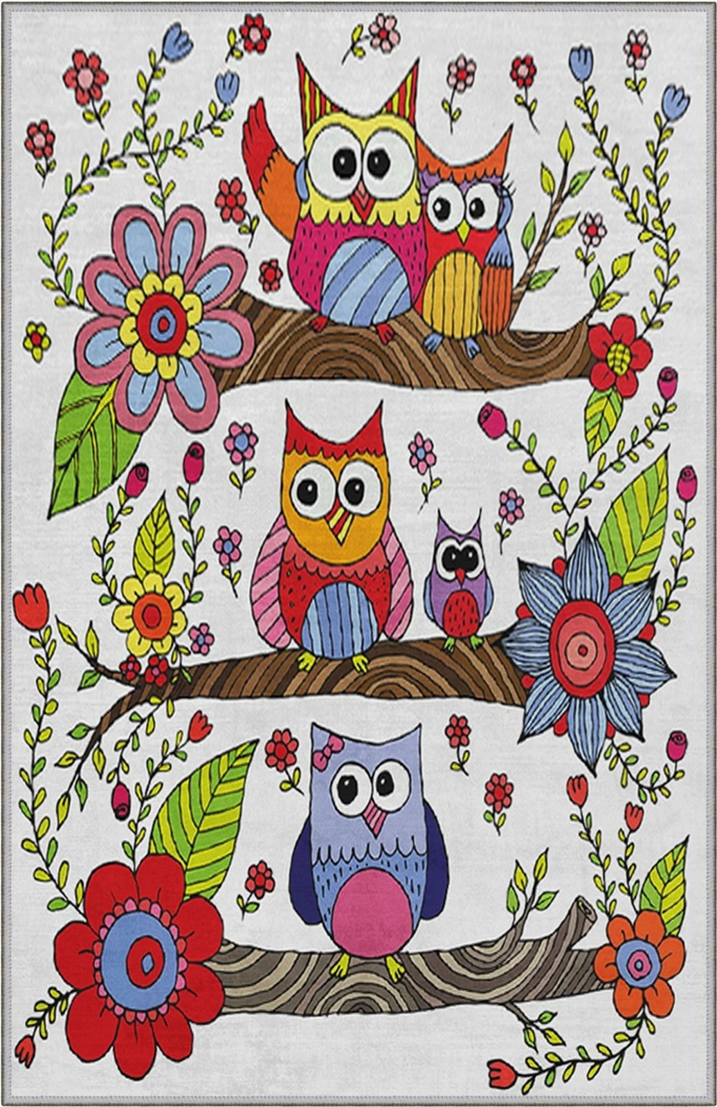 Qilim shumëngjyrësh për fëmijë, 80x120cm, Conceptum Hypnose, KHMFESTO002KEÇE