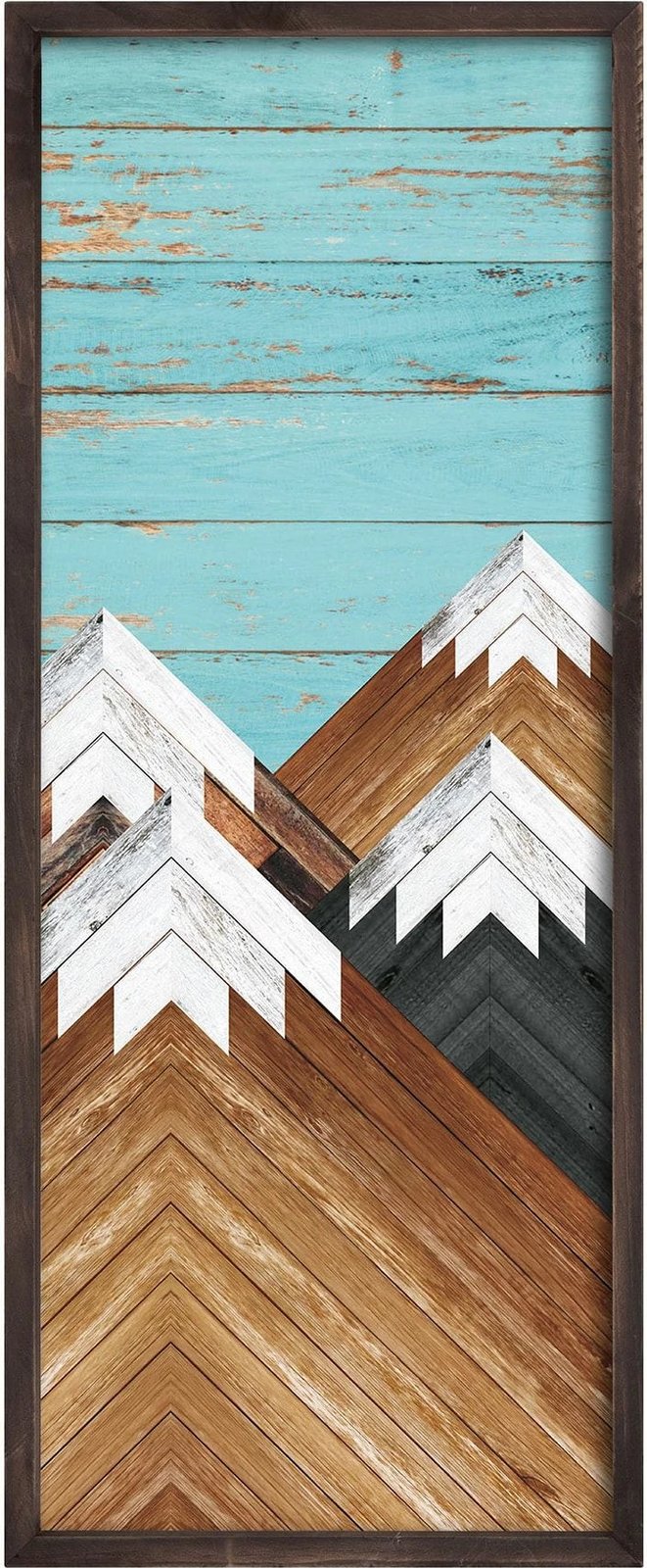 Pikturë dekorative me kornizë MDF, Wallity, Artsmdfyty46-7033, shumëngjyrëshe, 70x33cm