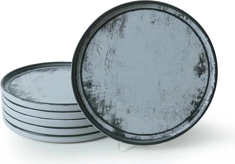 Set pjatash shërbimi (6 copë), Hermia Concept, X00018264, ngjyrë kaltër e çelët