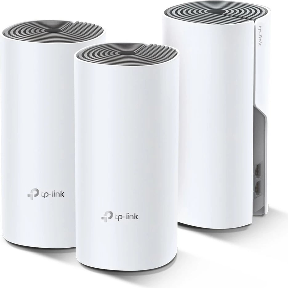 Sistem Wi-Fi mesh TP-LINK Deco E4 (3-pack), AC1200, i bardhë