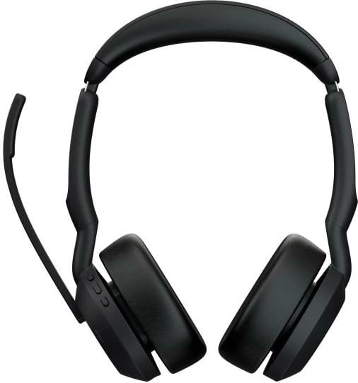 Kufje stereo me mikrofon, Jabra Evolve2 55 MS (25599-999-899), wireless 30m, kabllo 1m, e zezë