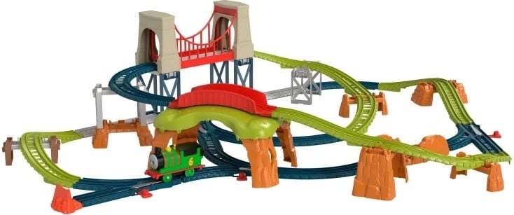Set hekurudhor lodër Fisher Price Thomas & Friends Percy 6-in-1, shumëngjyrësh