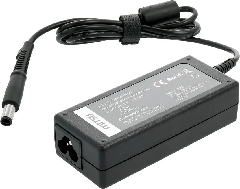 Karikues laptopi Mitsu ZM/HP195333B për HP, 19.5V 3.33A, i zi