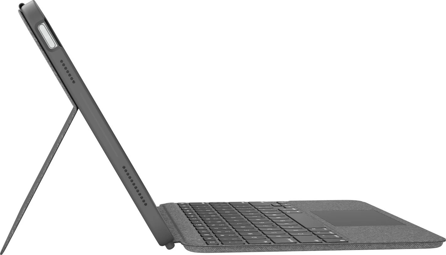 Mbështjellës me tastierë Logitech Combo Touch, QWERTZ, Gjermanisht, Touchpad, Gri