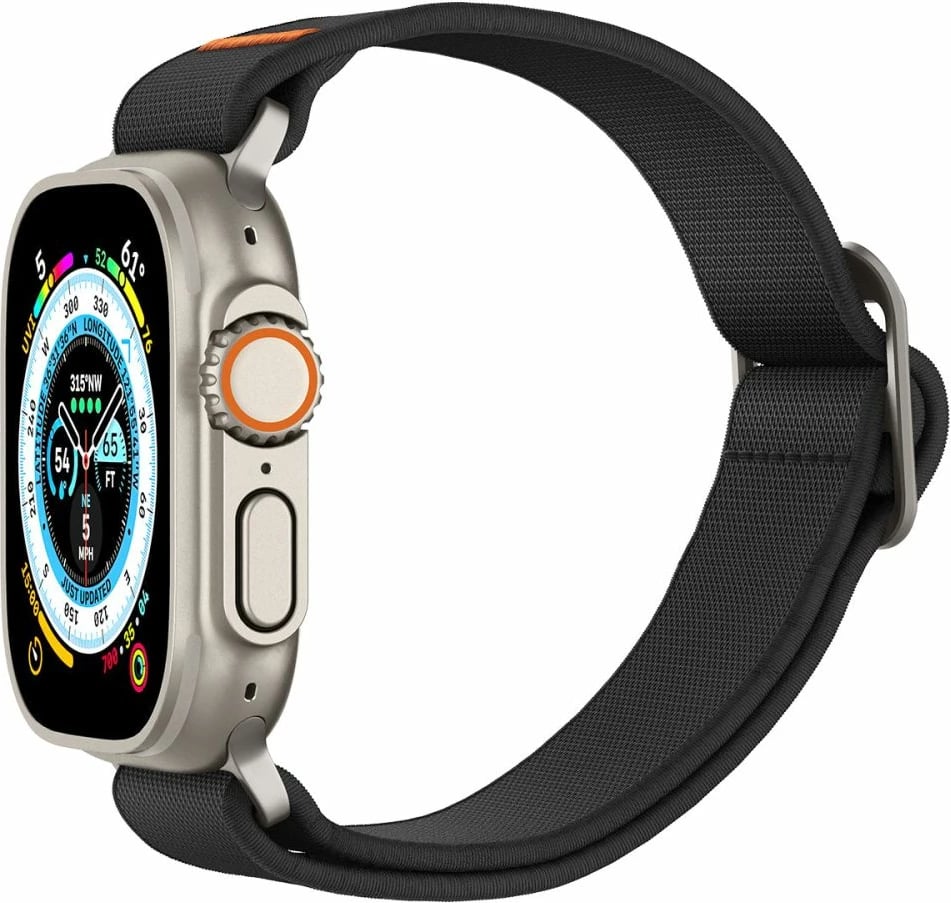 Rrip Spigen Fit Lite Ultra për Apple Watch 4/5/6/7/8/9/SE/Ultra (42/44/45/49 mm), i zi