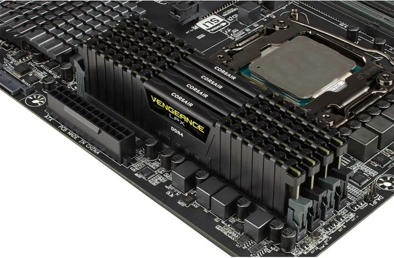 RAM Memorje Corsair Vengeance LPX 64GB (4x16GB) DDR4 3200MHz e zezë