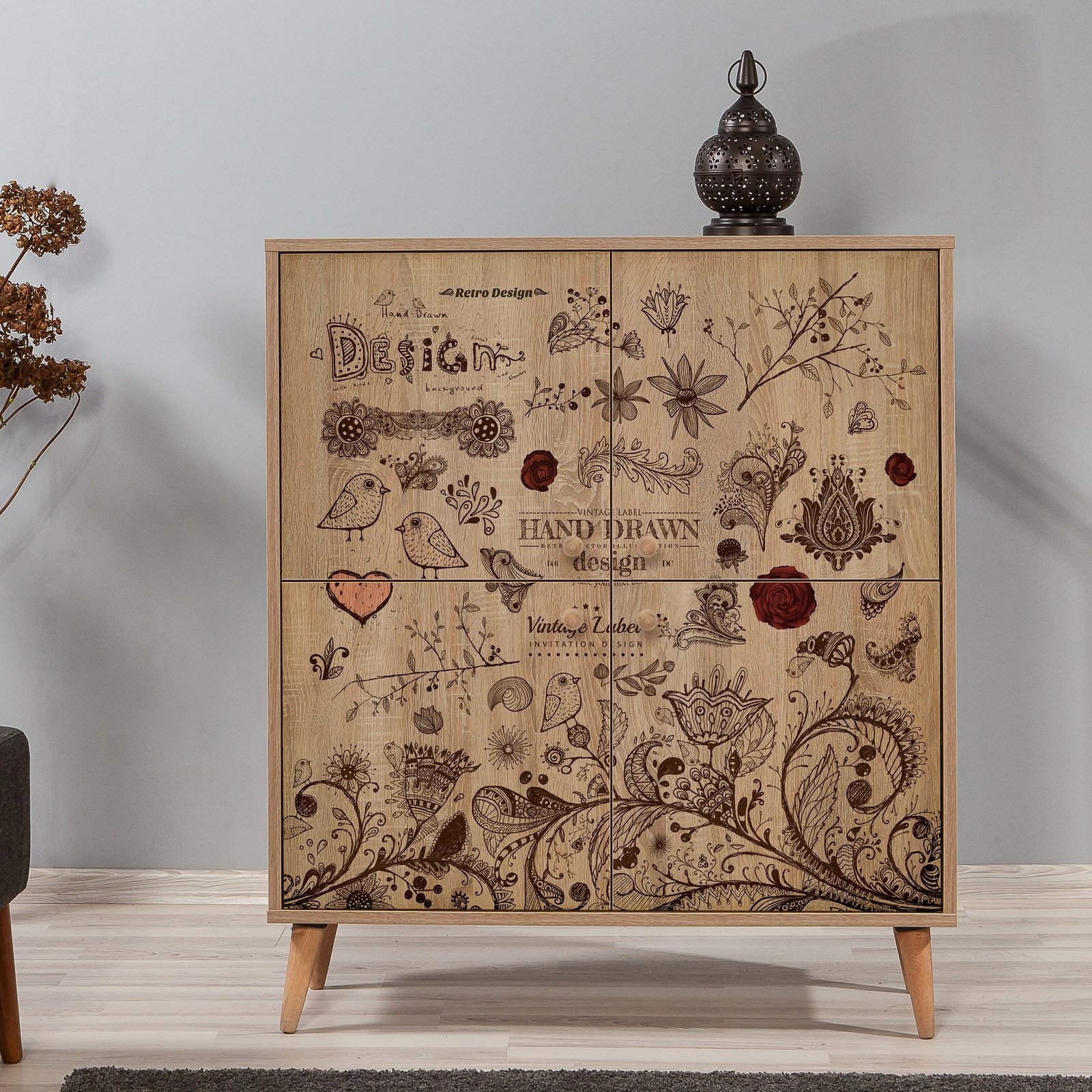 Dollap shumëfunksional, ngjyrë lisi Sonoma, Multilux-731