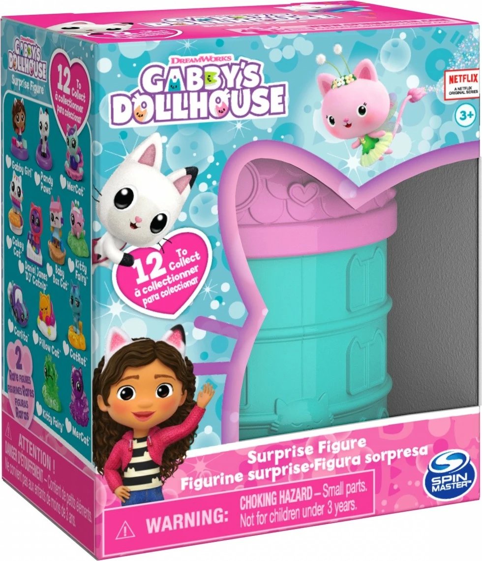 Figurinë surprizë Gabby's Dollhouse Spin Master, 7.6 cm, plastikë, për vajza, shumëngjyrëshe