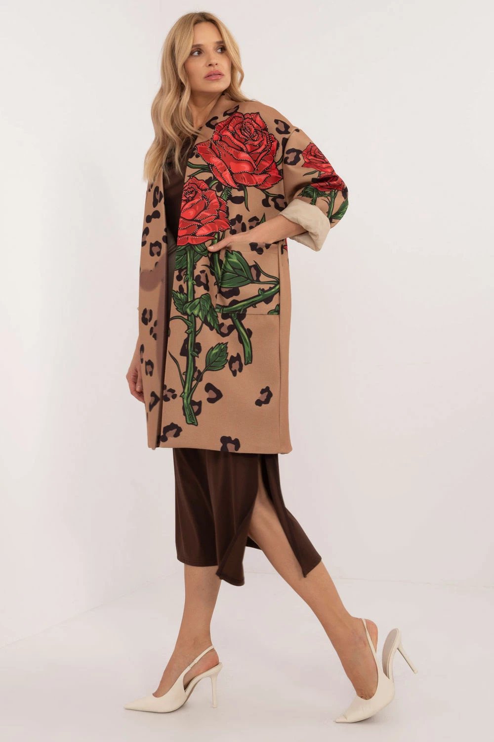 Jakne femra Italy Moda 201599, kafe