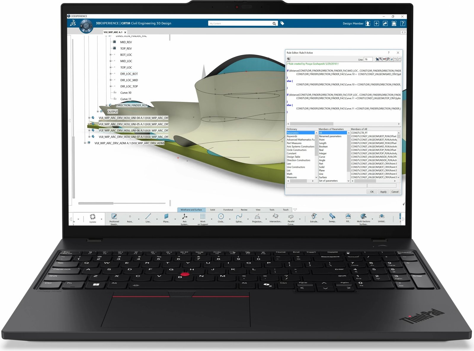 Kompjuter Lenovo ThinkPad P16s AMD G4, 16 inç, AI 7 Pro 350, 32GB RAM, 512GB SSD, e zezë