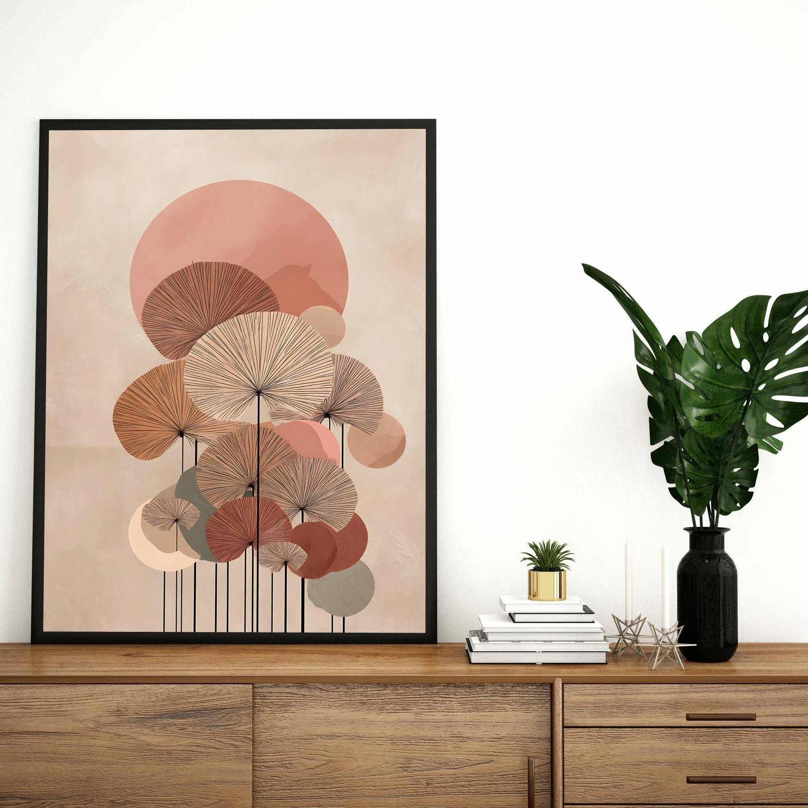 Pikturë dekorative me kornizë, MDF, Wallity, Mp-00110, 50x70cm