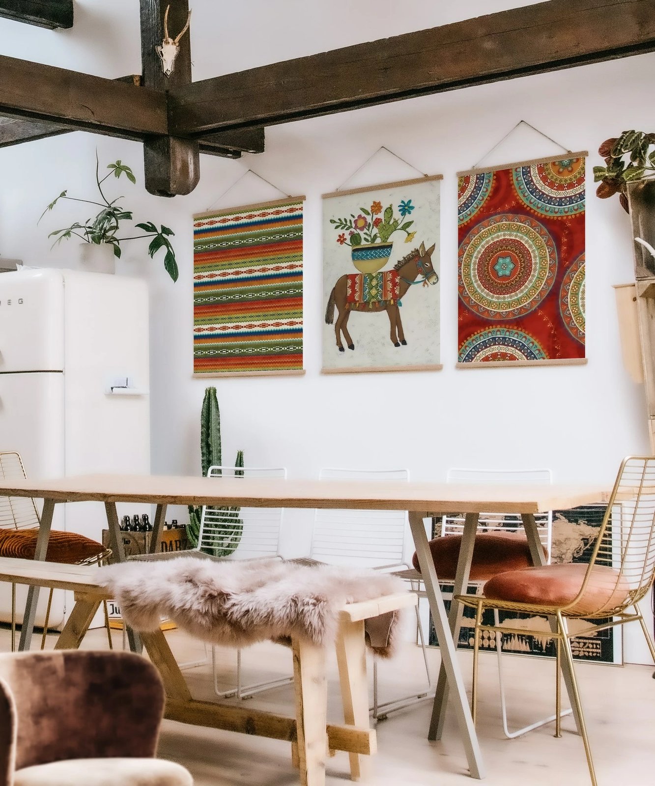 Pikturë dekorative me kornizë (3 copë), Wallity, SRG20