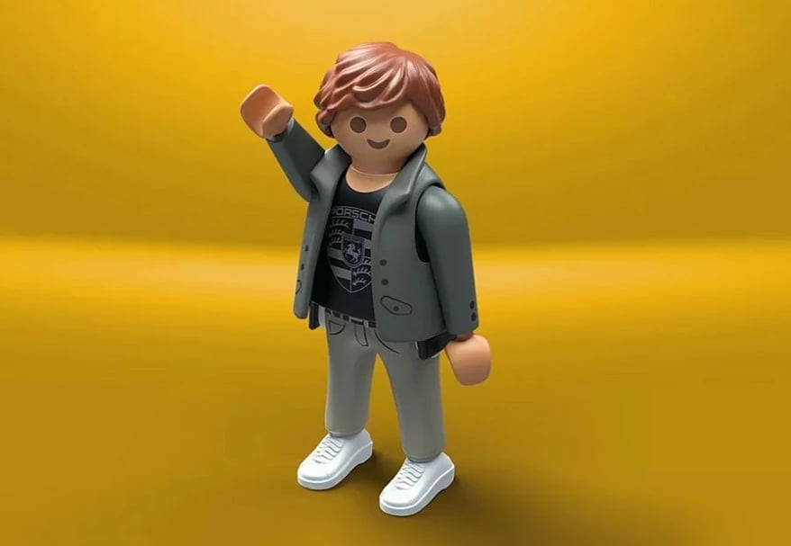 set lodrash Playmobil 71859 Porsche Carrera GT, 25 pjesë, me figurë, e verdhë