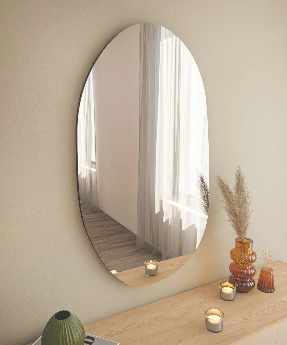 Pasqyrë murale Hanah Home, Vanomi, e zezë