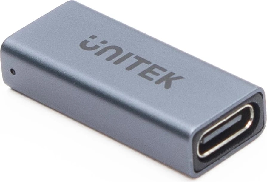 Lidhës Unitek USB-C(F) - USB-C(F) 8K 40Gbps 240W, ngjyrë argjendi