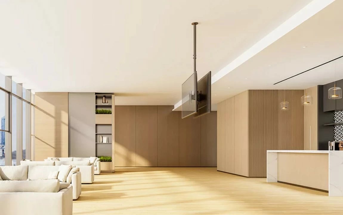 Mbajtës tavani për TV Neomounts CL35-340BL22, 23-42 inç, 45 kg, i zi