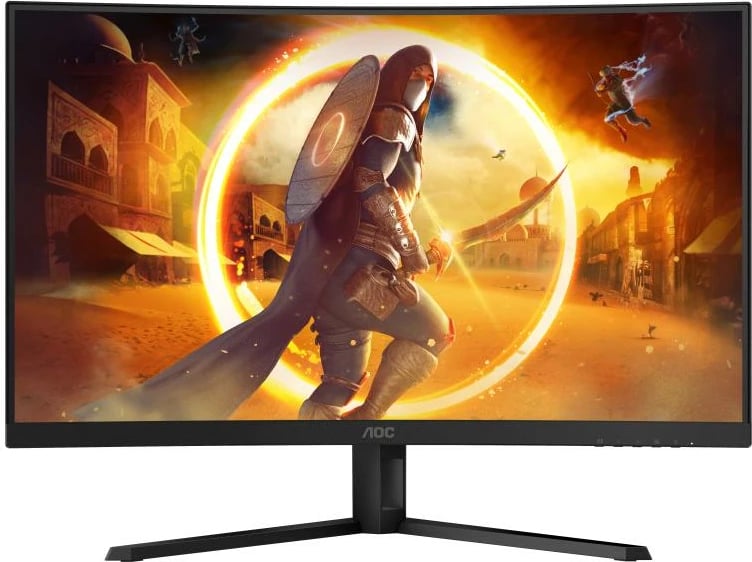 Monitor gaming, AOC, CQ32G4VE, 31.5" QHD 2560x1440 180Hz, VA i lakuar 1500R 1ms GtG HDR10, zi/gri
