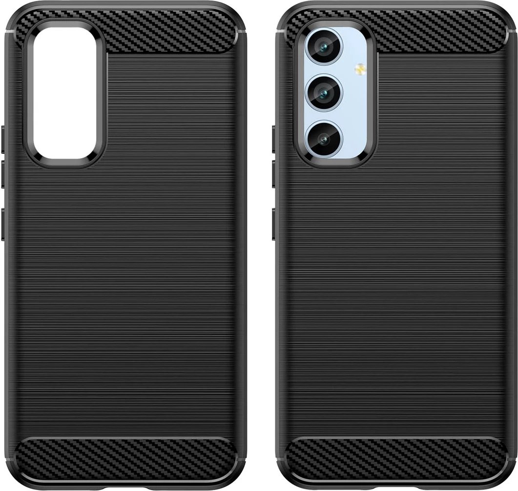 Mbështjellës Hurtel Carbon Case për Samsung Galaxy A54 5G, TPU, i zi