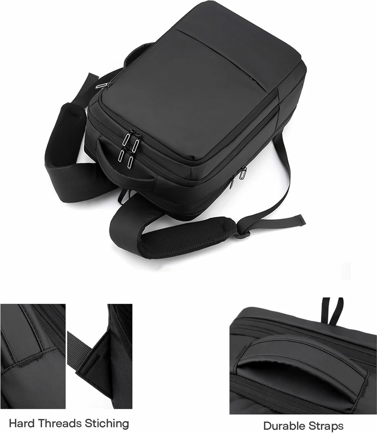 Çantë shpine, 45x30x20 cm, e zezë