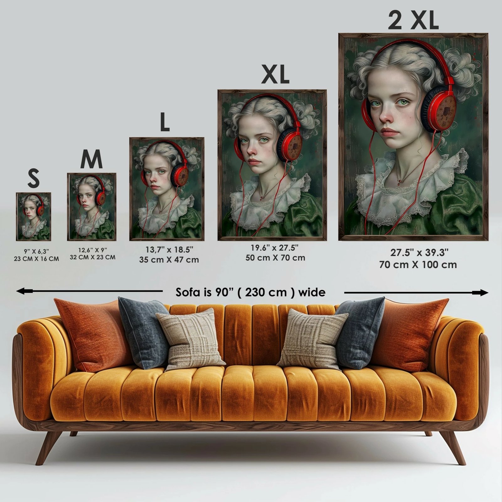 Pikturë dekorative me kornizë MDF, Wallity, GE047-L