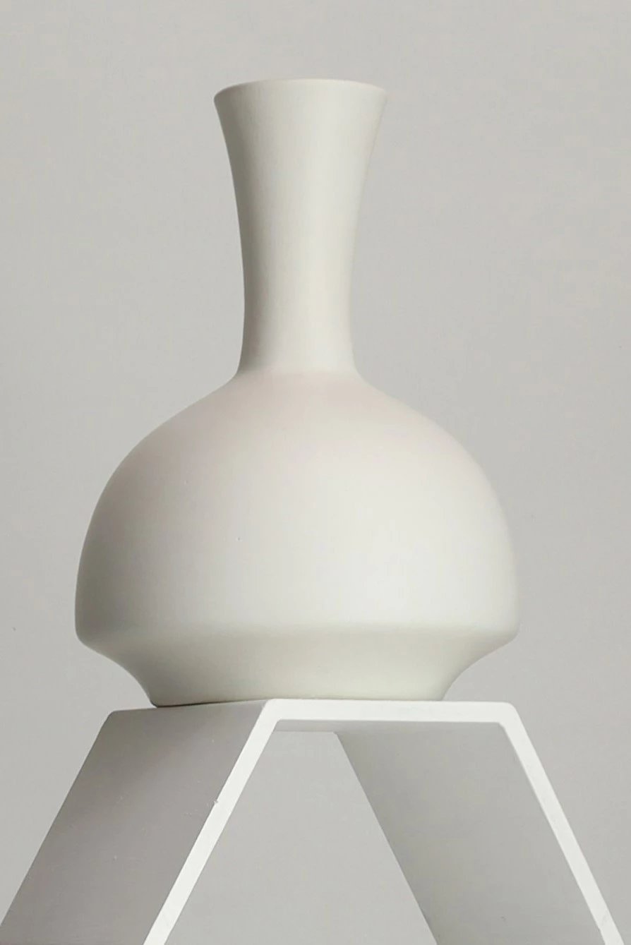 Vazo Evila Originals, BSI171, qeramike, e bardhë, 20x20x27cm